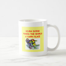 scuba diving coffee mug