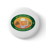Scuba Diving Drinking Team buttons