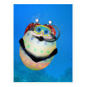 Scuba Diving Easter Egg Postcard