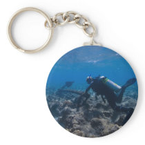 Scuba Diving Excavation Keychains
