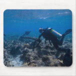 Scuba Diving Excavation Mouse Pads