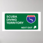 Scuba Diving Next Exit Print