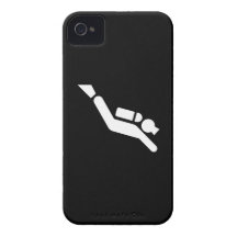 Scuba Diving Pictogram iPhone 4 Case