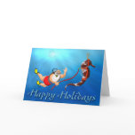 scuba diving santa claus, scuba diving, scuba,