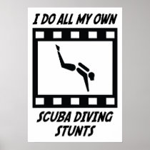 Scuba Diving Stunts Poster