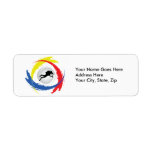 Scuba Diving Tricolor Emblem Return Address Labels