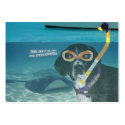 Scuba Dog "Going the Extra Mile" Trading Card business cards