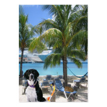 Scuba Dog "Imaginative" Trading Card business cards by Firecrackinmama Scuba Dog "Imaginative" Trading Card business cards