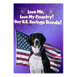Scuba Dog Patriotism Trading Cards Business Card