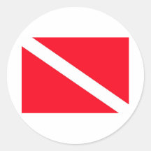 SCUBA Flag - Customizable Sticker