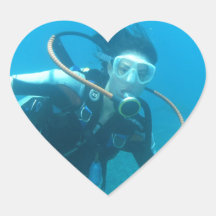 Scuba Girl  Stickers