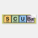 Scuba made of Elements Bumper Stickers