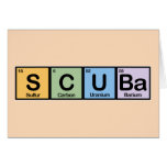 Scuba made of Elements Greeting Card