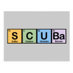 Scuba made of Elements Post Cards