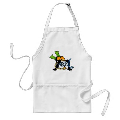 Scuba Panda Aprons by cuteunion