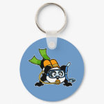 This cute panda loves to go scuba diving! Panda wears double tanks, a scuba mask & reg, and green fins. What a cutie! A great gift for any scuba diver.