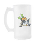 This cute panda loves to go scuba diving! Panda wears double tanks, a scuba mask & reg, and green fins. What a cutie! A great gift for any scuba diver.