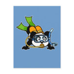 Scuba Panda postcards
