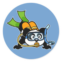 Scuba Panda stickers by cuteunion Scuba Panda stickers