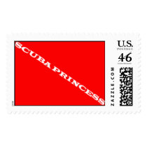scuba princess stamp