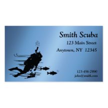 Scuba Profile Card Business Card Templates