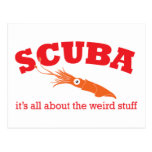 Scuba Squid Postcard