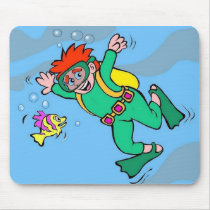 Scuba Stanley (Mousepad) by mrvasili Scuba Stanley (Mousepad)