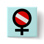 Scuba Woman buttons