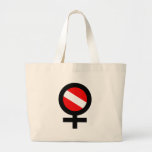 Scuba Flag Woman Jumbo Tote Bag
