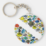 Scubadorable Diver Down Flag Keychain