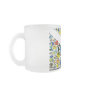 Scubadorable Diver Down Flag Frosted Glass Mug