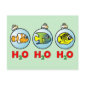 Scubadorable H2O H2O H2O Postcard