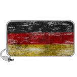 Scuffed and Worn German Flag Mp3 Speakers