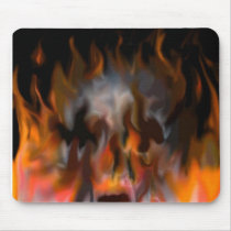 scull fire mouse pad mousepads by softrainbow30 scull fire mouse pad mousepads