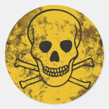 scull round sticker