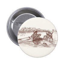 Sculling Frogs Buttons