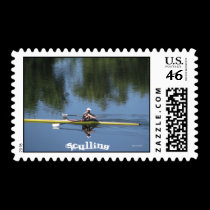 Sculling Postage Stamp