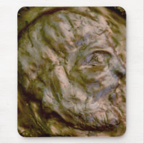 Sculpted Coin with Ancient Look Mouse Pads