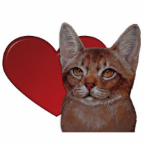 Sculpture - Abyssinian Cat photo sculptures