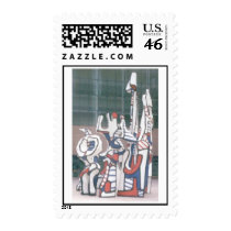 Sculpture, downtown Houston postage