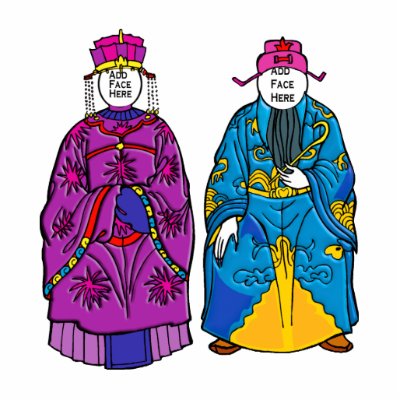 Sculpture: Emperor & Empress Cut Outs by VintagePets