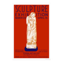 Sculpture Exhibition 1936 WPA posters by lc_wpa Sculpture Exhibition 1936 WPA posters