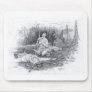 Sculpture in white marble mouse mat
