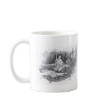 Sculpture in white marble mug
