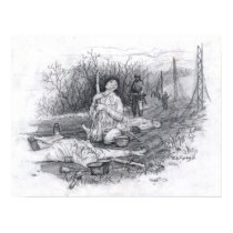 Sculpture in white marble posters