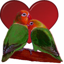 Sculpture - Lovebirds photo sculptures