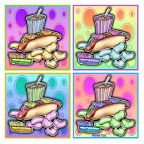 Sculpture, Pin, Ornament - Pop Art Hot Dog with Ch Photo Sculpture