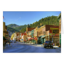 SD, Deadwood, Historic Gold Mining town Card