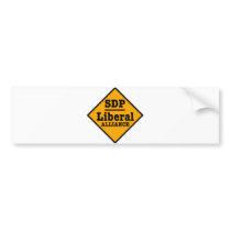 SDP Liberal Alliance Sign Bumper Sticker