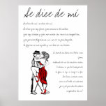 Se dice de mi Lyrics Posters
